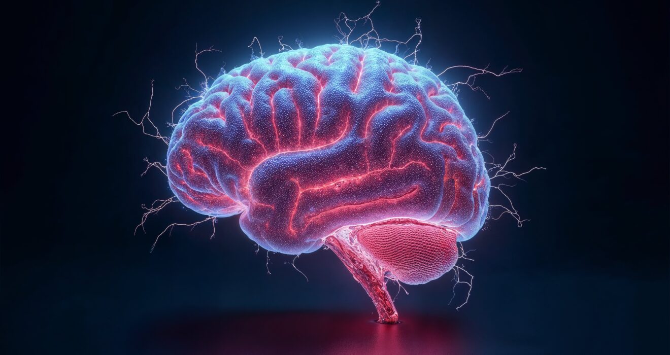 Brain Stroke Treatment in Jaunpur showing a detailed illustration of the human brain affected by neurological activity